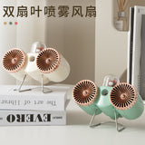 Misting Fan ,Two Units, Cute Pattern