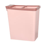 Open Top Trash Bin with Build-in Trash Bag Holder; without Lid