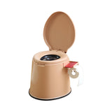 Portable Toilet with Integrated Holder for Toilet Paper