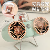 Misting Fan ,Two Units, Cute Pattern