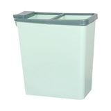 Open Top Trash Bin with Build-in Trash Bag Holder; without Lid